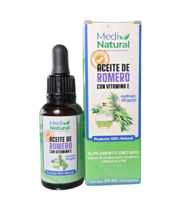 Aceite de romero con vitamina E x 30 ml – Medi Natural